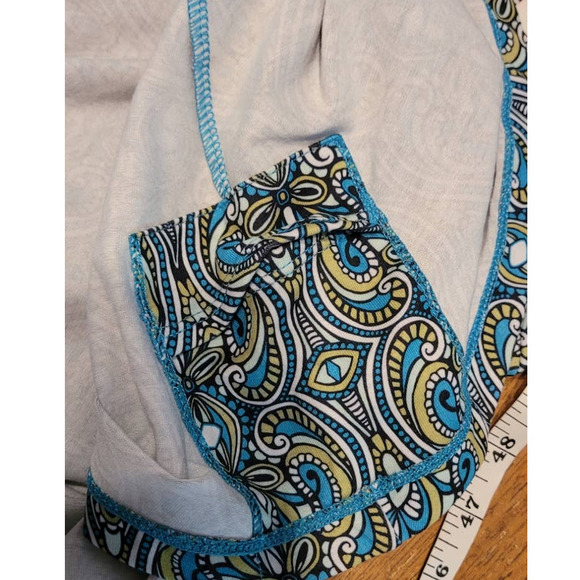 PrAna Breathe Paisley Print Dress Medium Faux Wrap - Picture 7 of 7